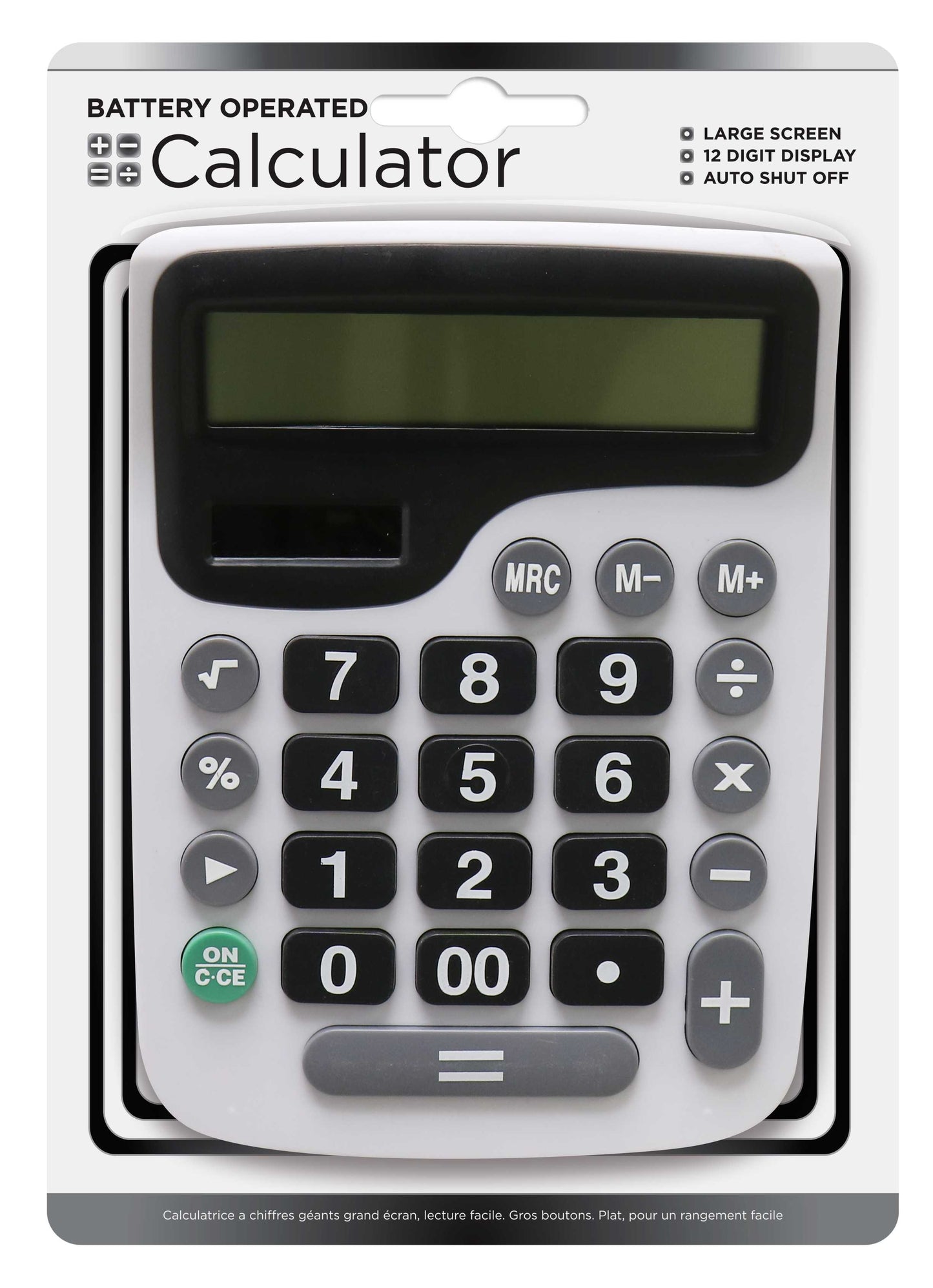 Calculator 12 Digit Battery Operated