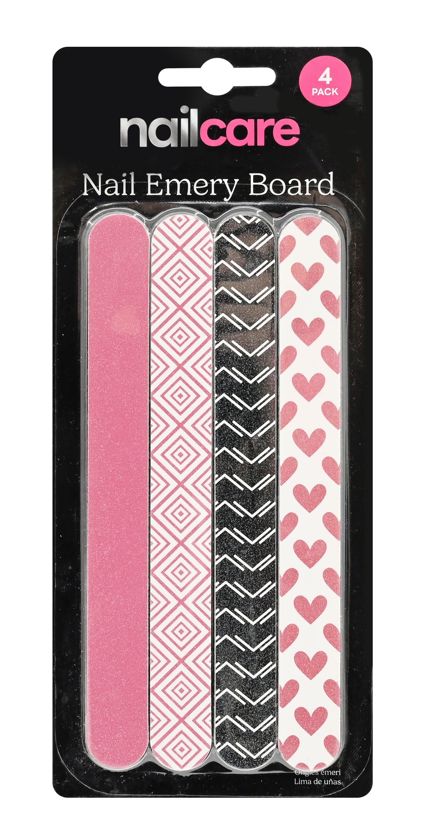 Double-Sided Emery Boards 17cm - 4 Pack