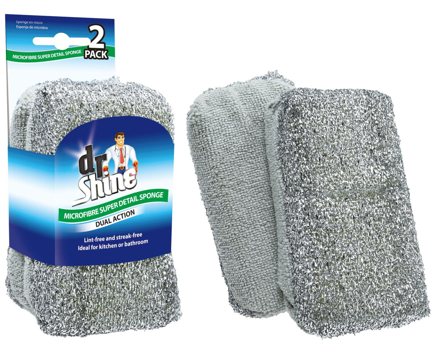 Microfibre Super Detail Sponge 2 Pack