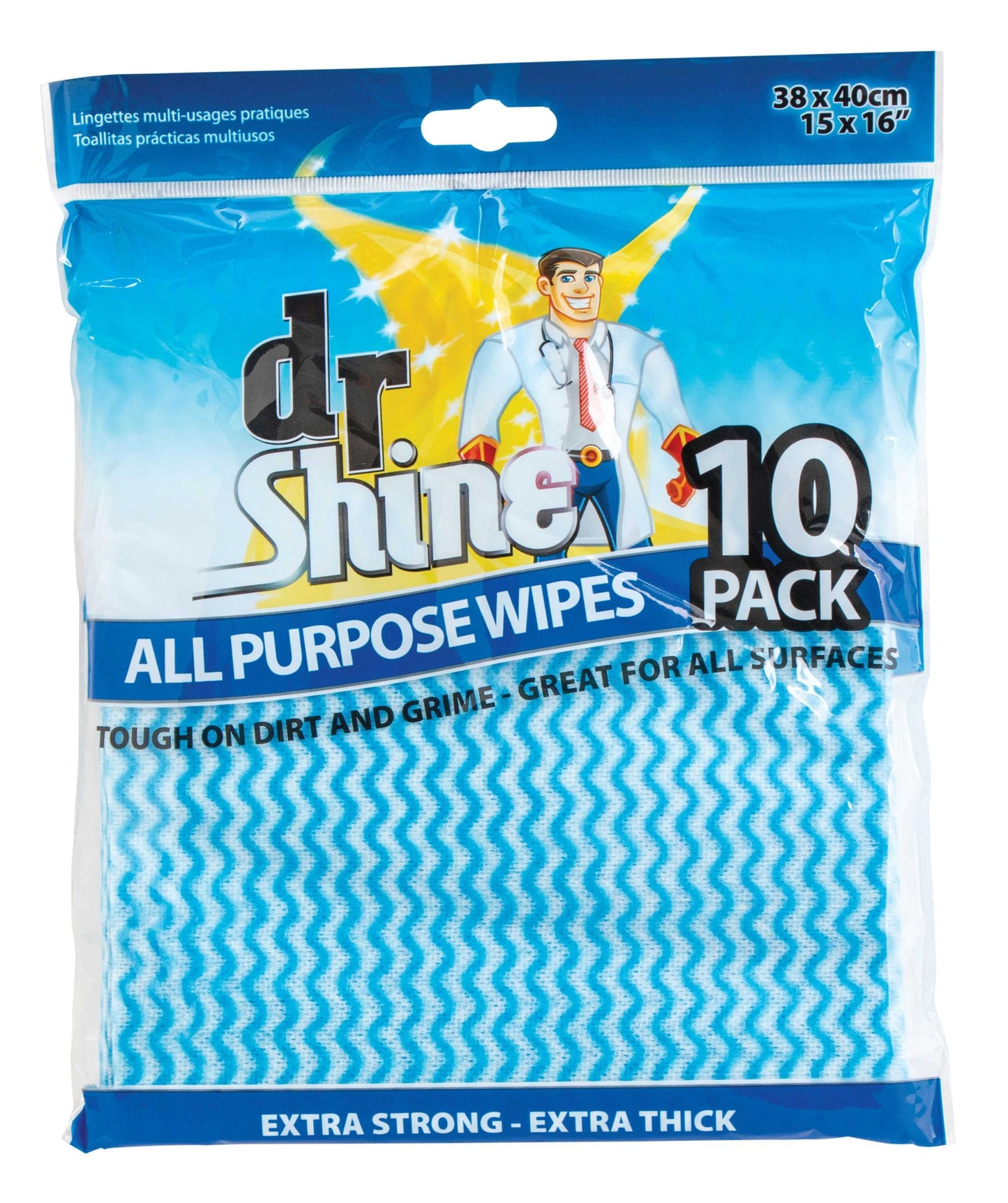 All Purpose Wipes 38 x 40cm 10 Pack