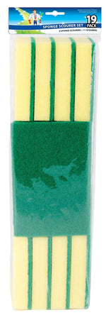 Sponge Scourers 19-Pack - Bulk Value