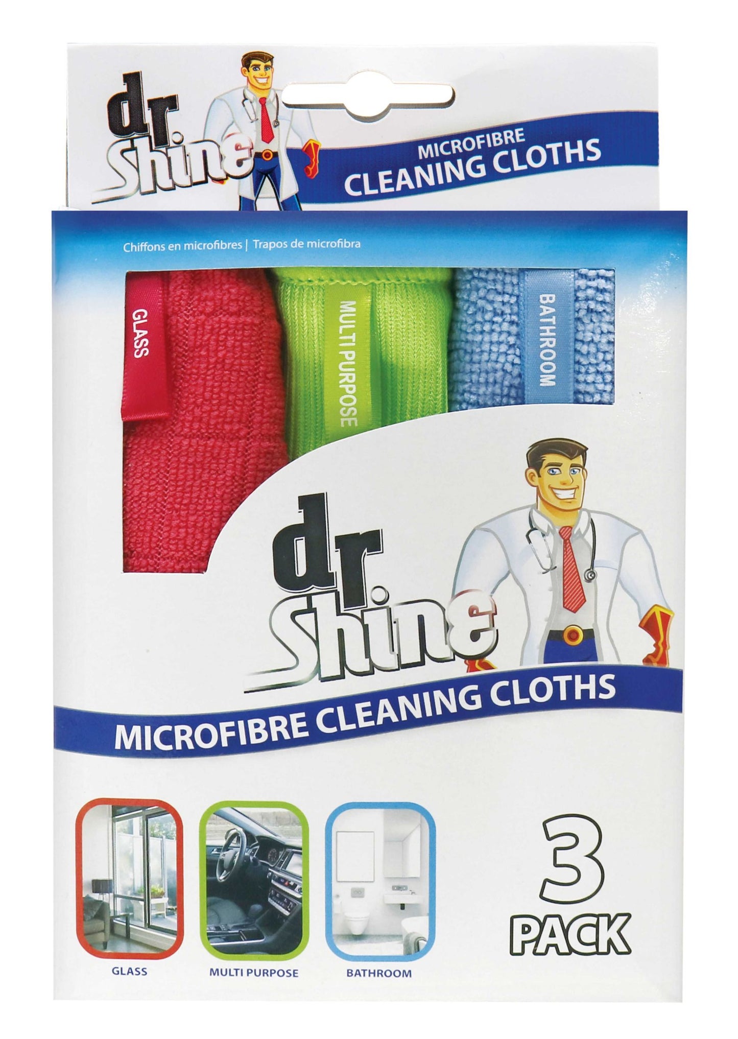 Microfibre Cleaning Cloth 30cm 3 Pack
