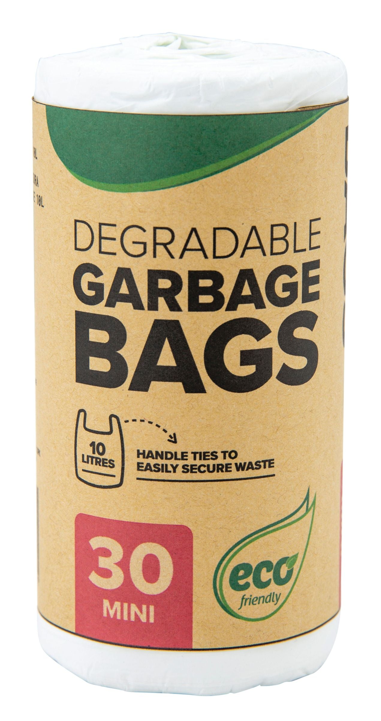 Degradable Bin Liner Bags 10L 30 Pack