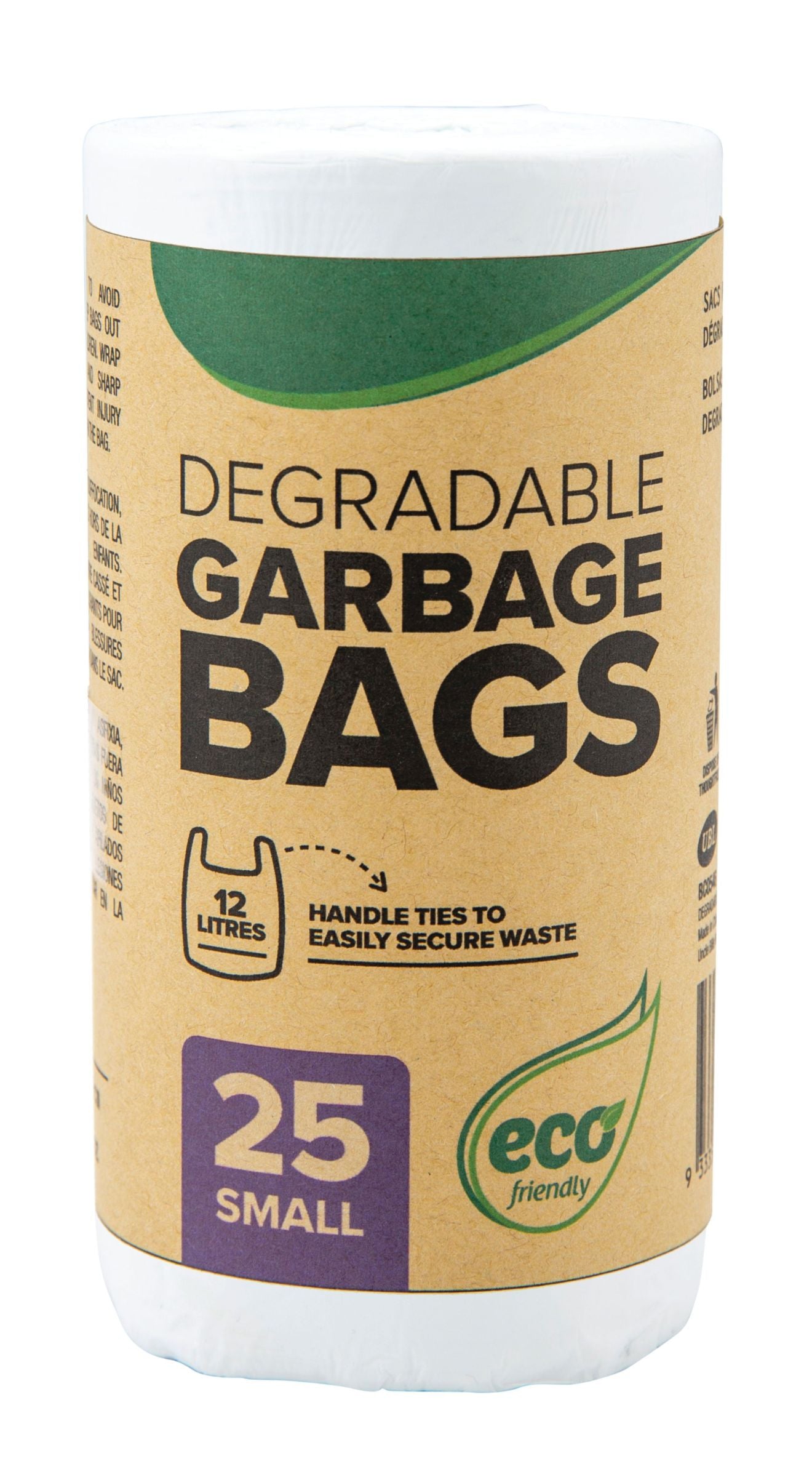Degradable Bin Liner Bags 12L 25 Pack