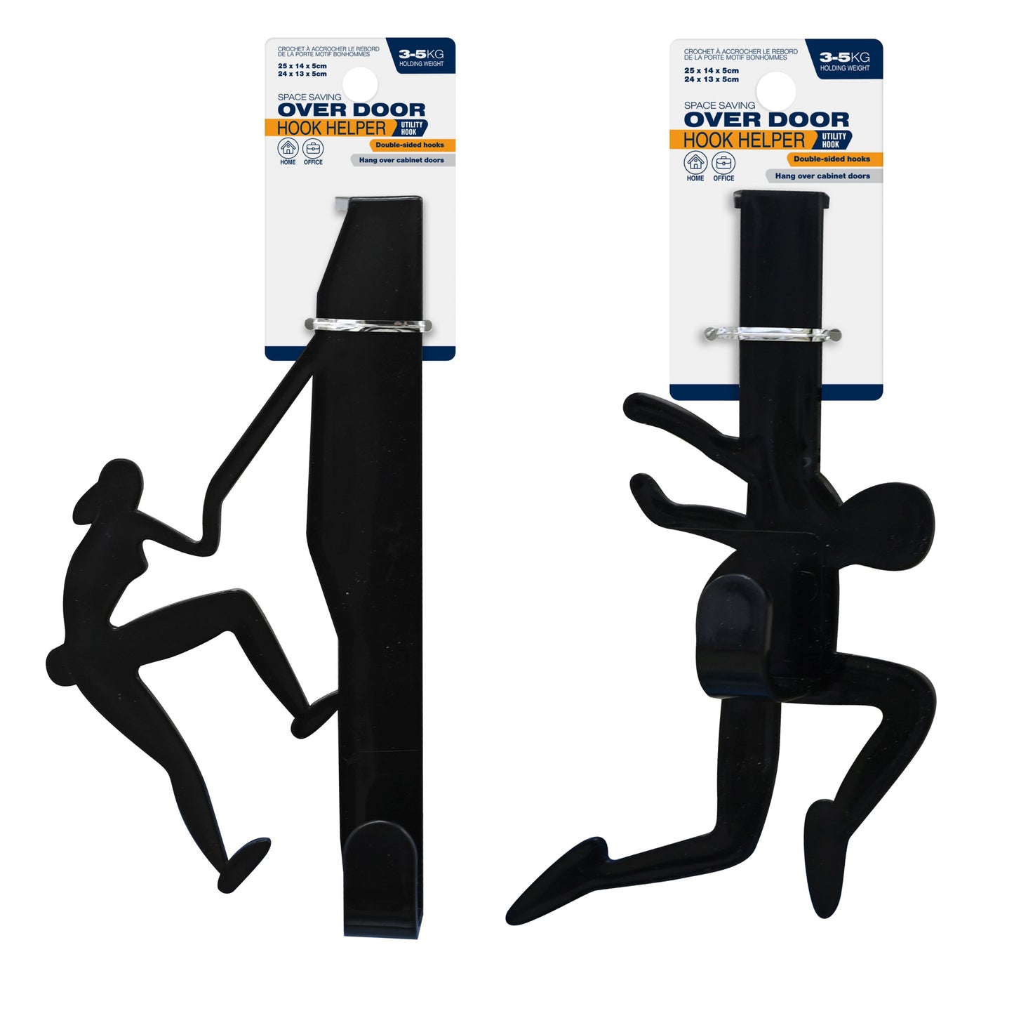 Over Door Hook People 2 Assorted 25 x 14 x 5cm