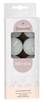 Tea Light Candles 23g 10-Pack - Unscented