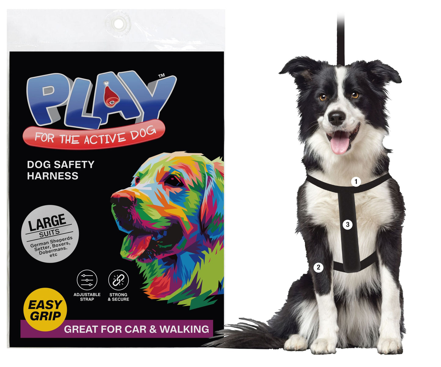 Pet Safety Harness 4 Assorted Sizes