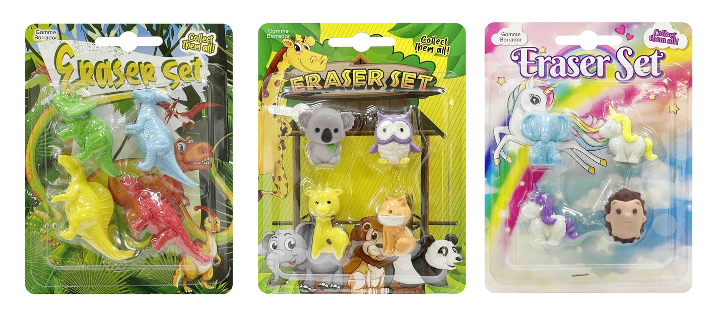 Novelty Eraser 3 Assorted