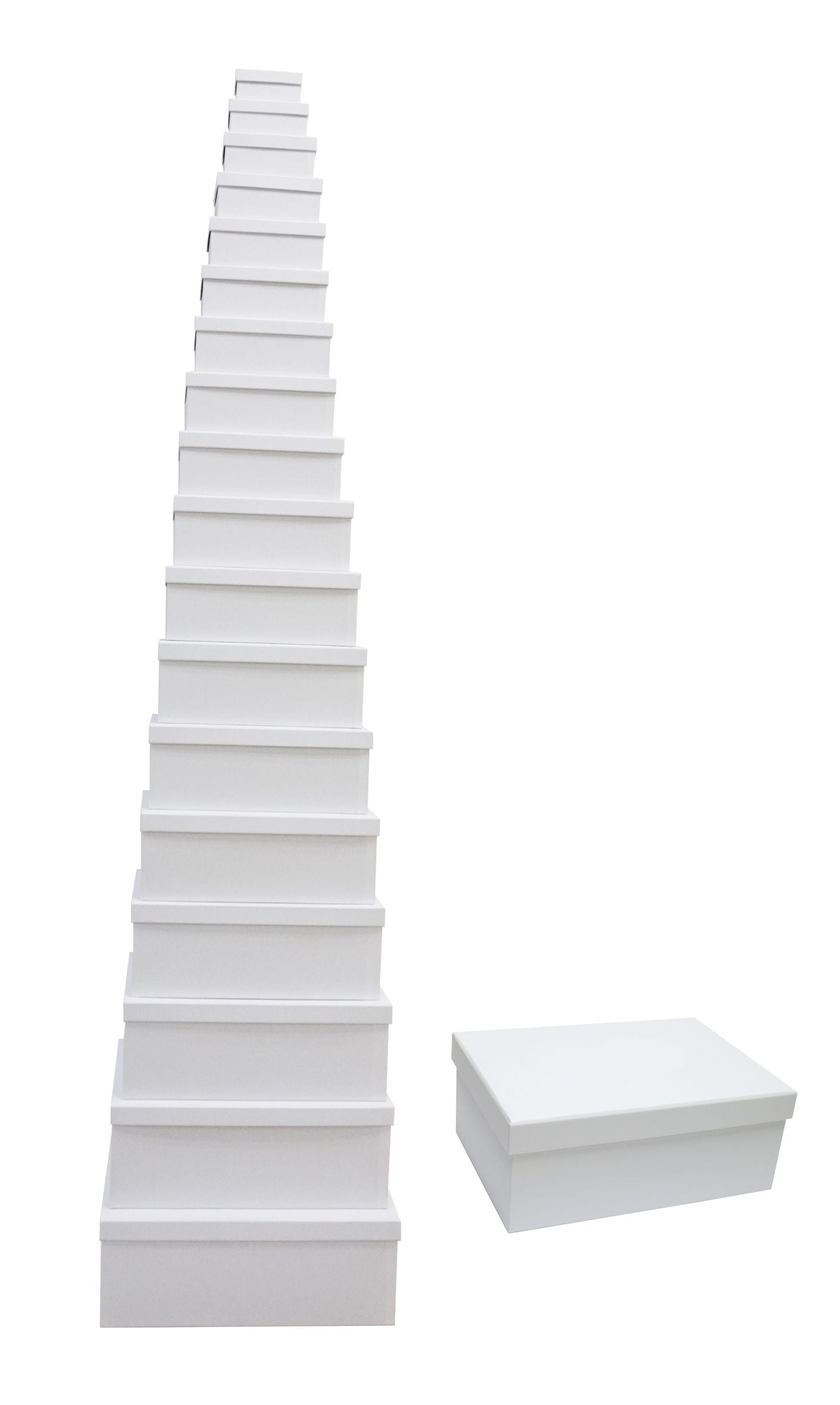 18 set Gift Boxes White