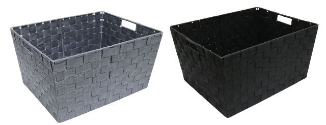 Non-Woven Basket 42 x 34 x 22cm 2 Assorted Colours