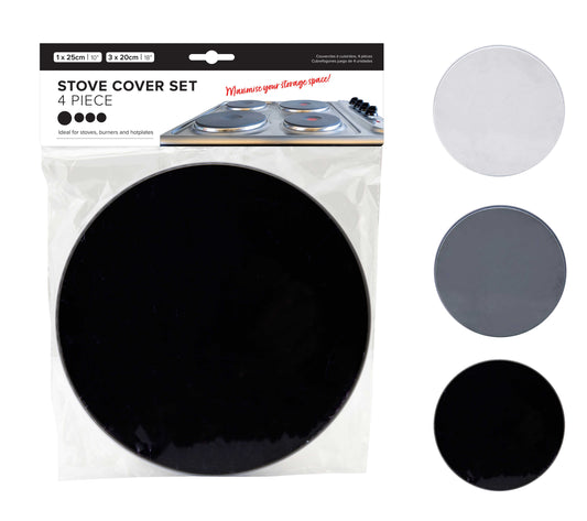 Stove Covers 2 Sizes 4 Piece Set 2 Assorted Colours