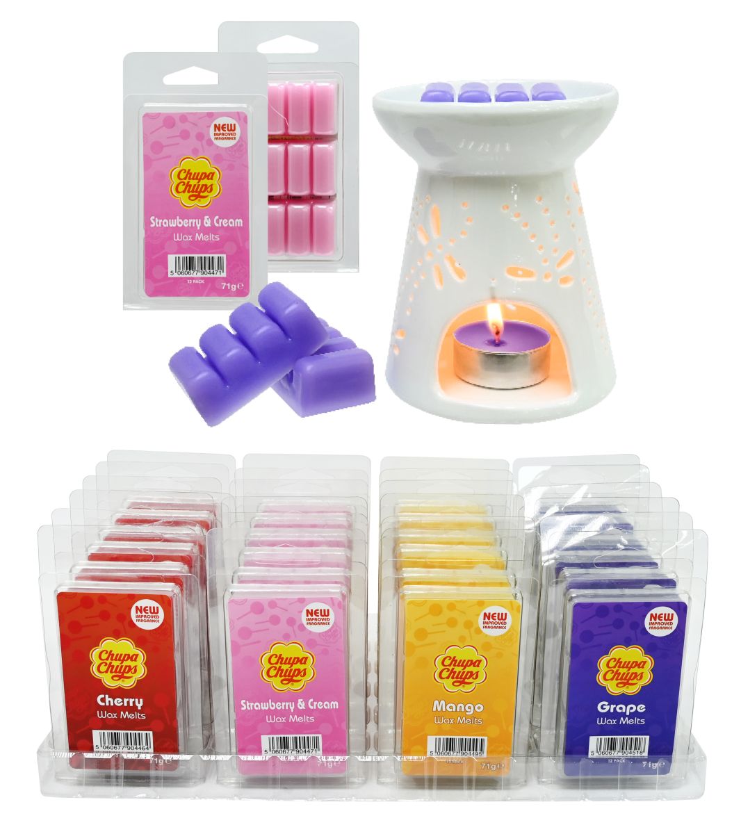Chupa Chups Jar Candle 18oz - Mango Scent
