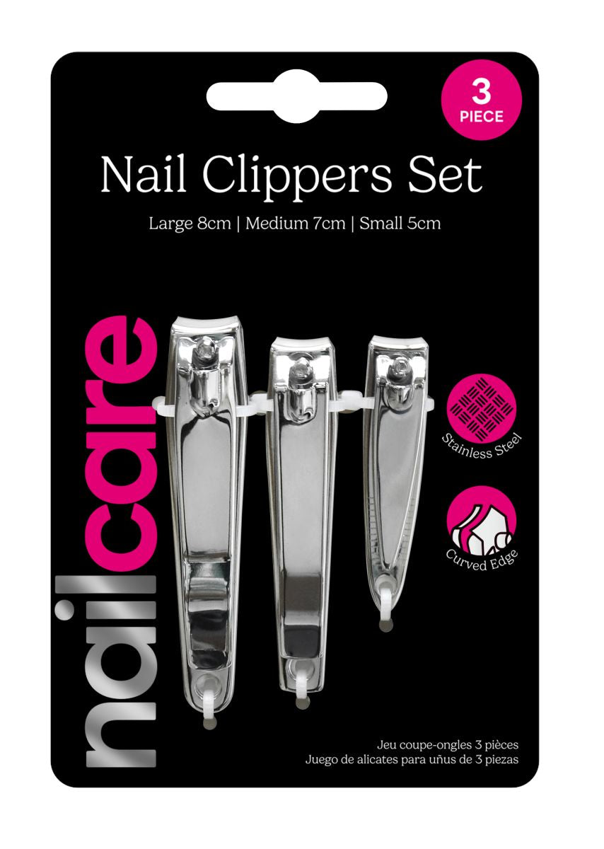 Nail Clipper Set 3-Piece - Stainless Steel