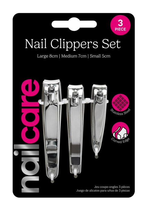 Nail Clipper Set 3-Piece - Stainless Steel