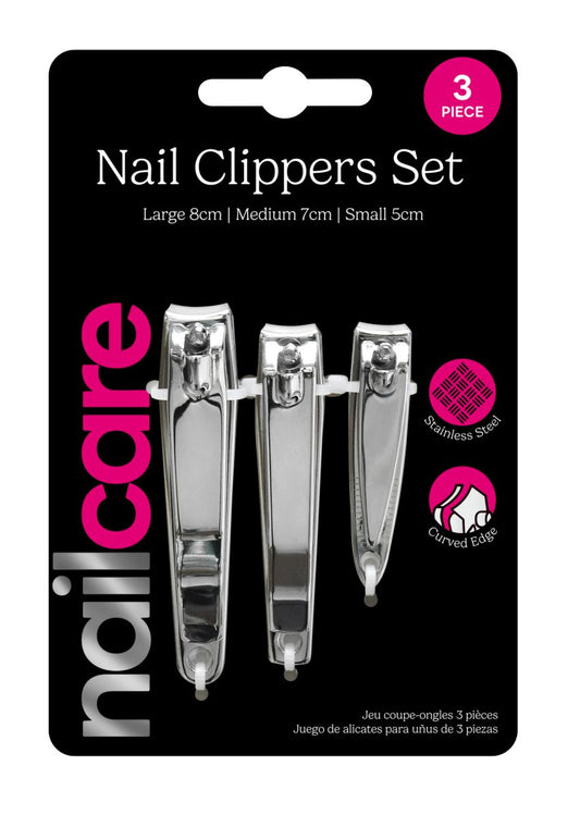 Nail Clippers Stainless Steel 3 Piece Set