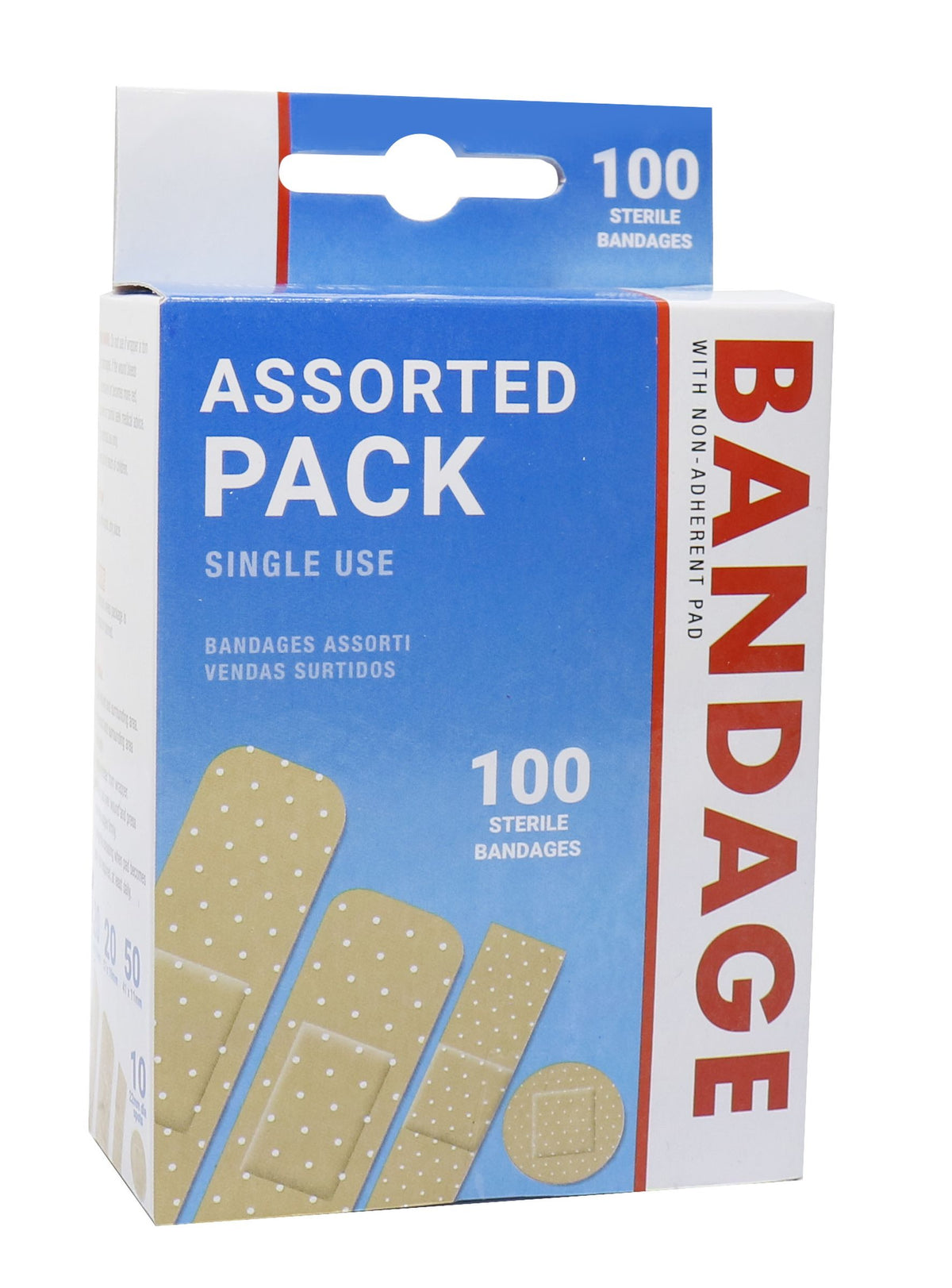 Assorted Bandages 100-Pack - First Aid Essential