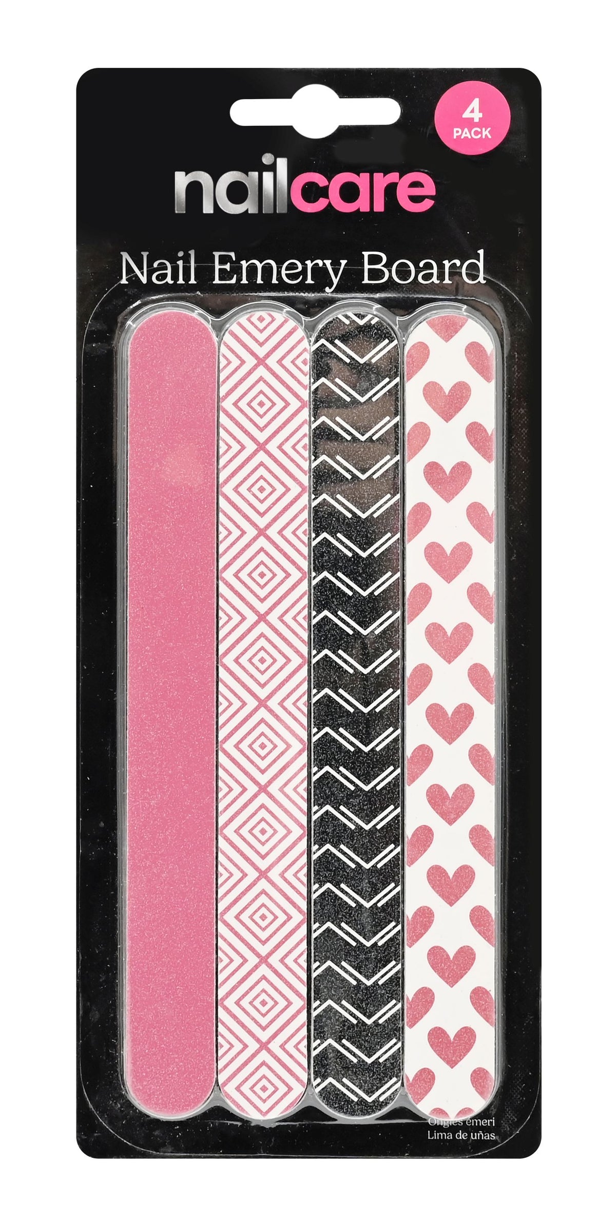 Double-Sided Emery Boards 17cm - 4 Pack