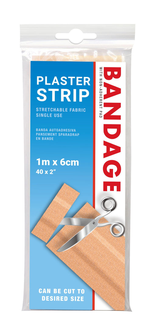 Fabric Bandage Strip 6x100cm - Stretchable Roll