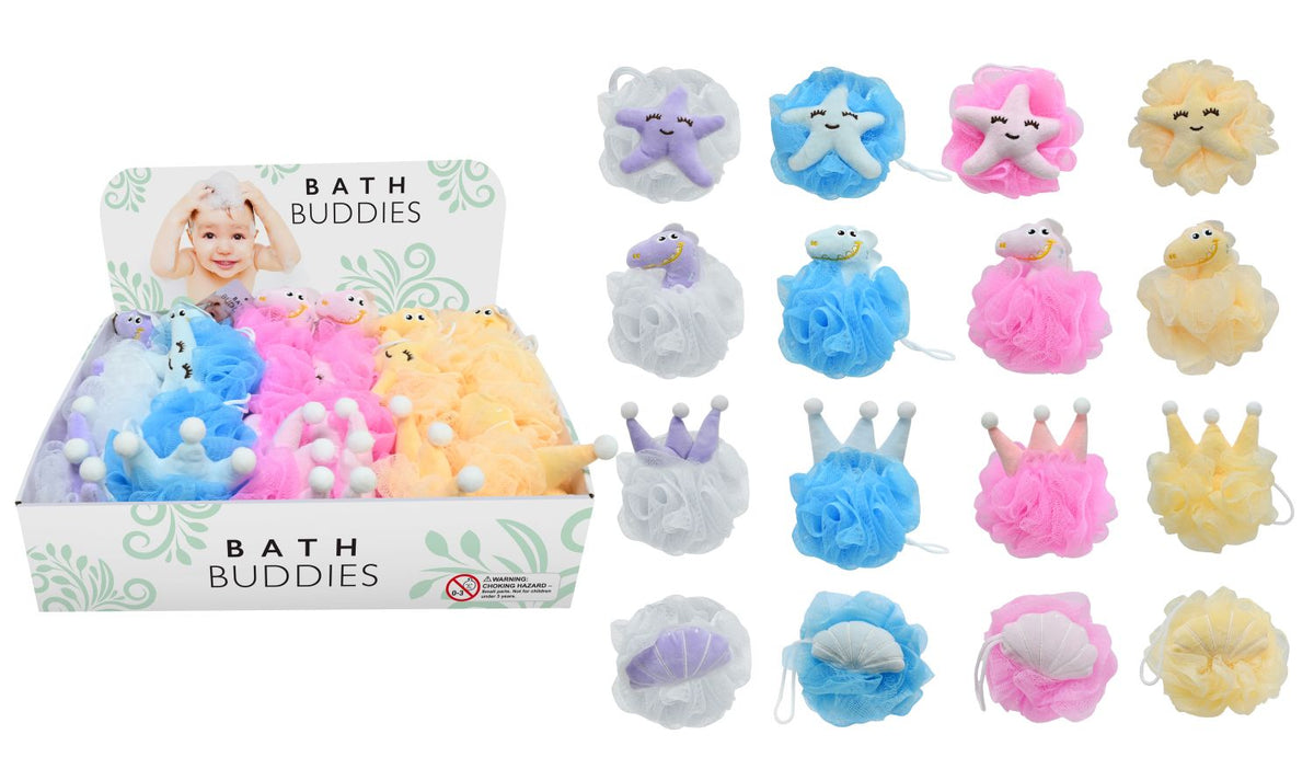Kids Bath Balls - 3 Assorted Fun Designs