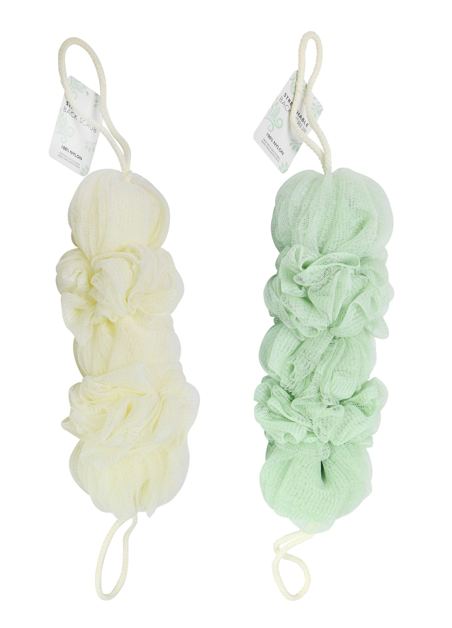 Bath Back Scrub 25cm 2 Assorted Colours