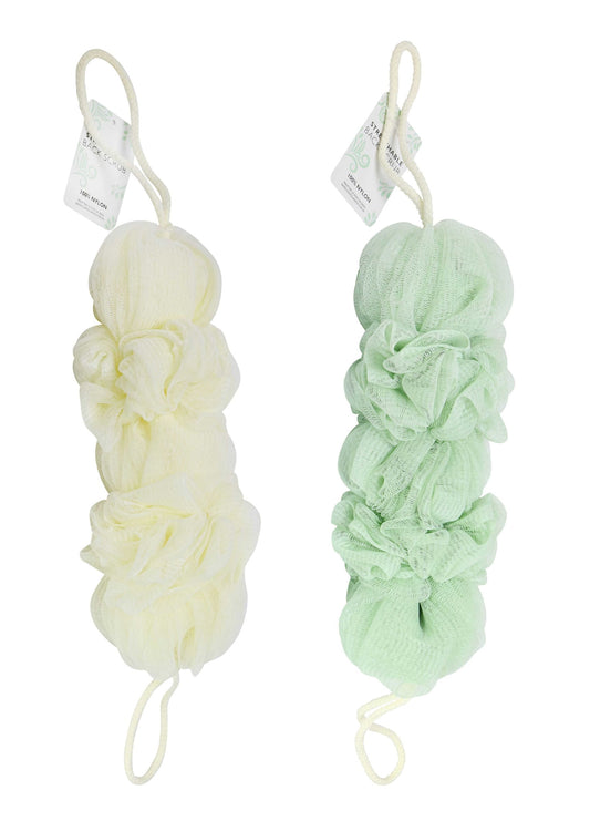 Bath Back Scrub 25cm 2 Assorted Colours