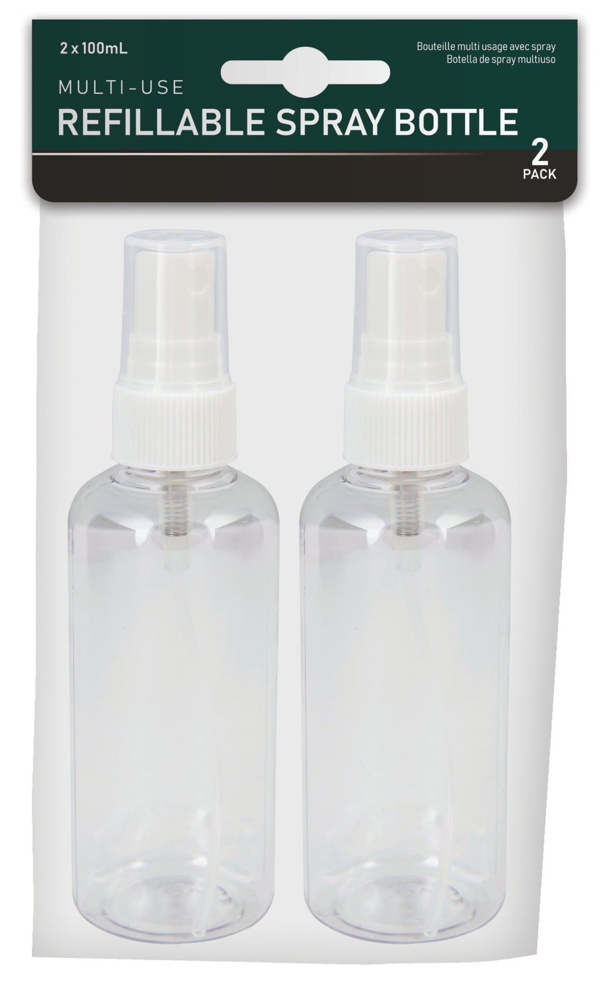 Multi-Use Spray Bottles 100mL - 2 Pack