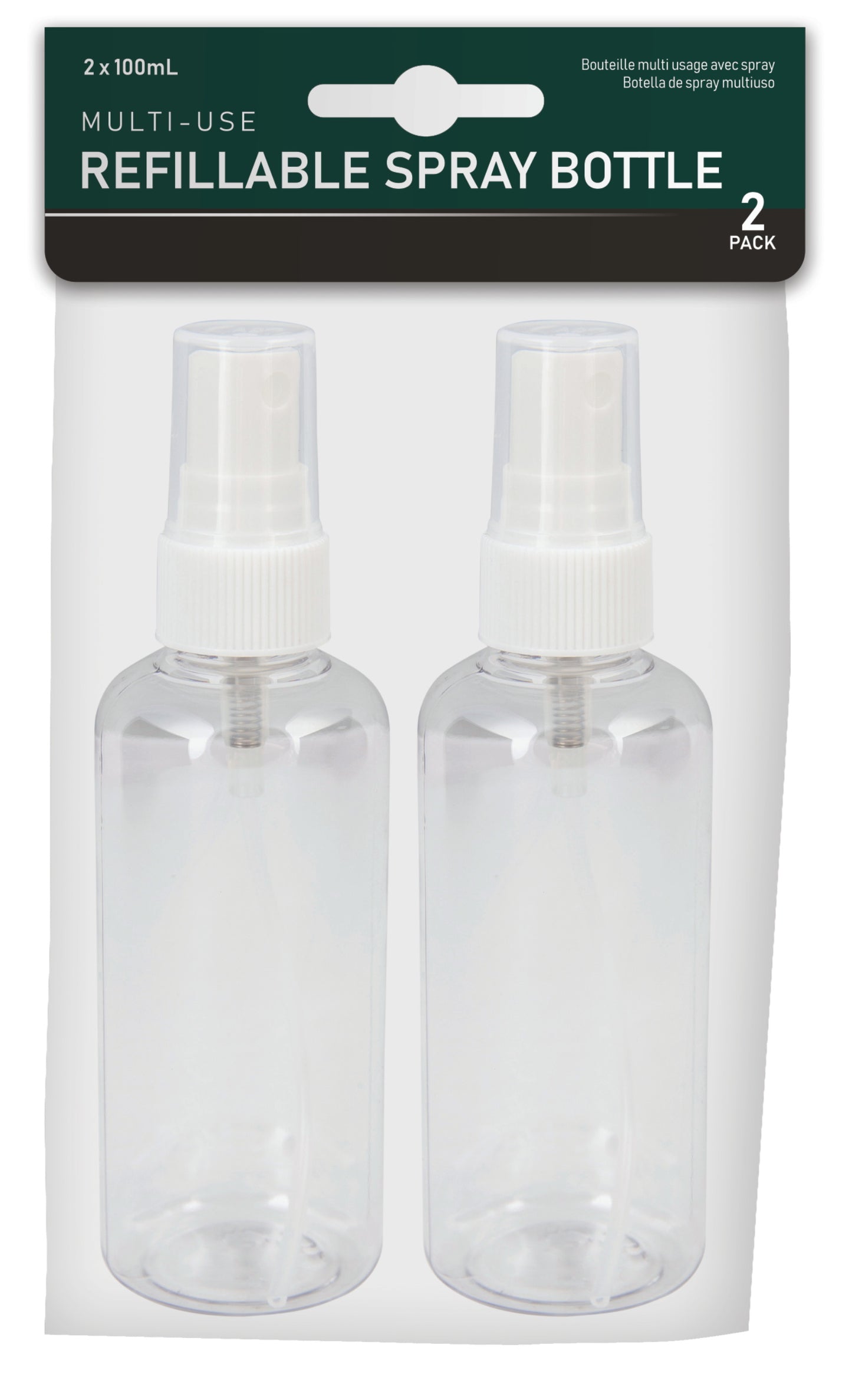 Multi-Use Spray Bottles 100mL - 2 Pack
