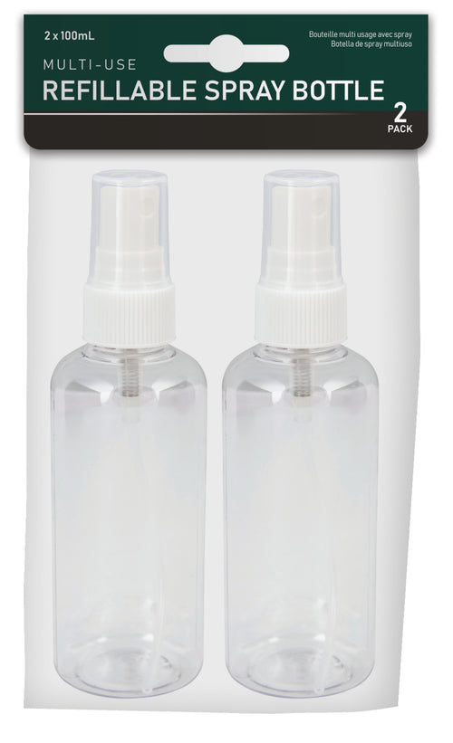 Multi-Use Spray Bottles 100mL - 2 Pack