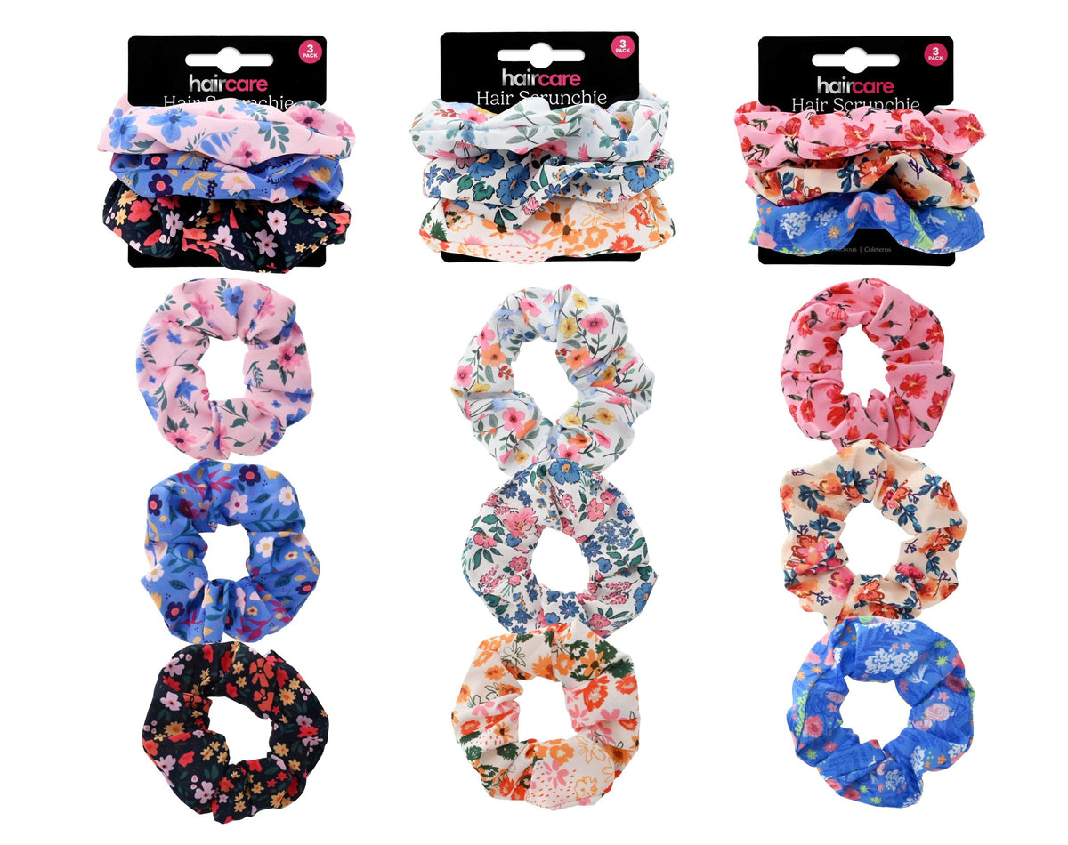 Scrunchies 3 Pack 3 Assorted