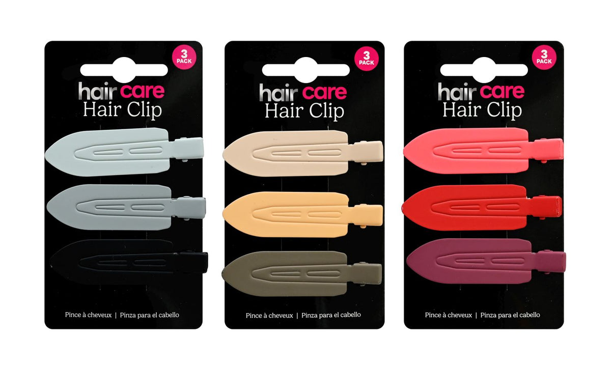 Hair Clip 3 Pack 3 Assorted