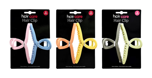 Hair Claw Clip 2 Pack 3 Assorted