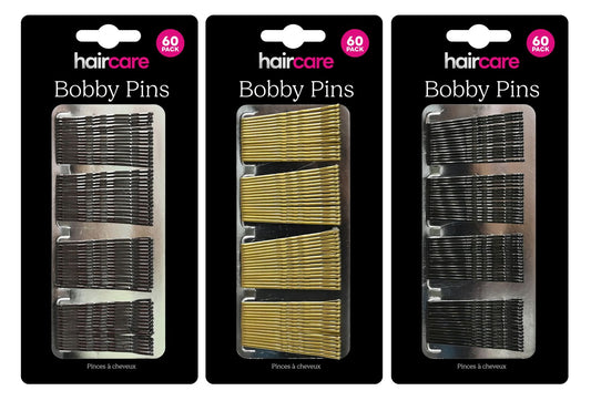 Bobby Pins 48mm 60 Pack 3 Assorted Colours