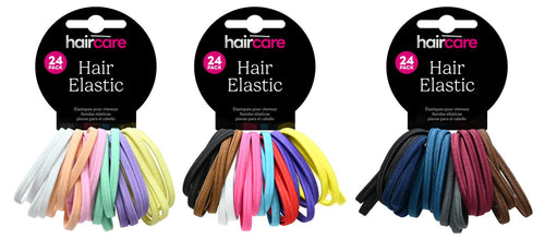 Flat Hair Elastics 24-Pack