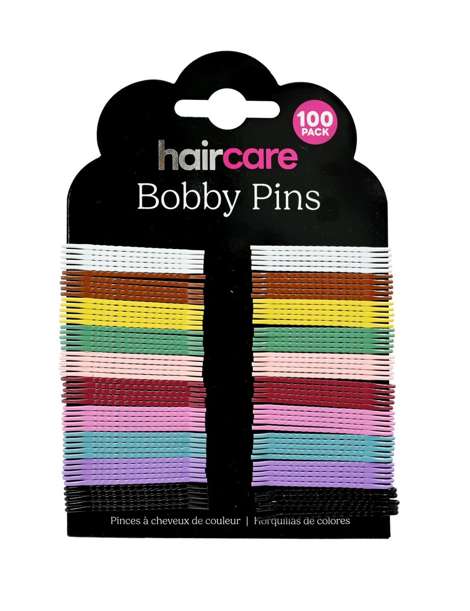 Bobby Pins 45mm 100-Pack - Assorted Colors