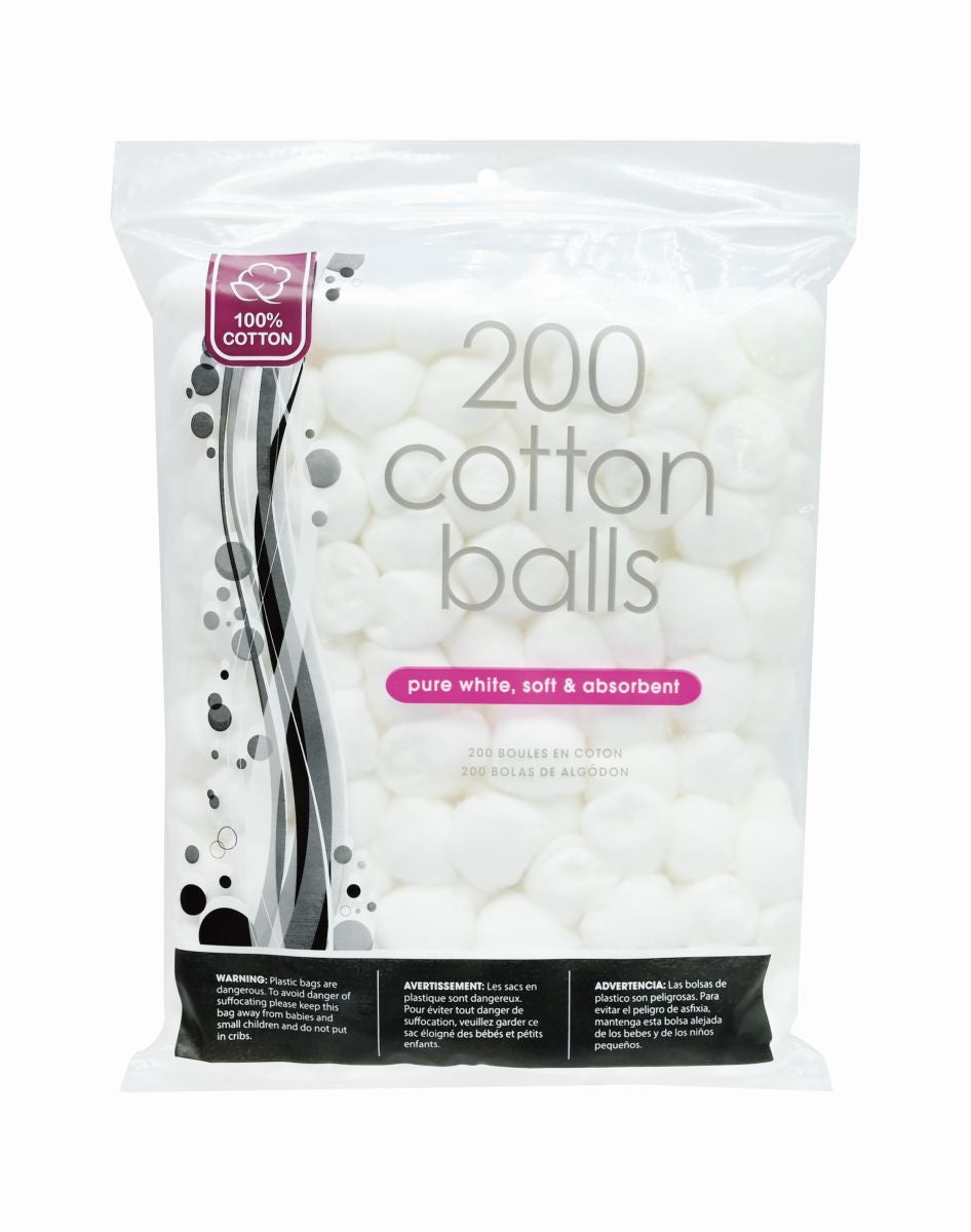 Cotton Balls 200-Pack - Multi-Purpose