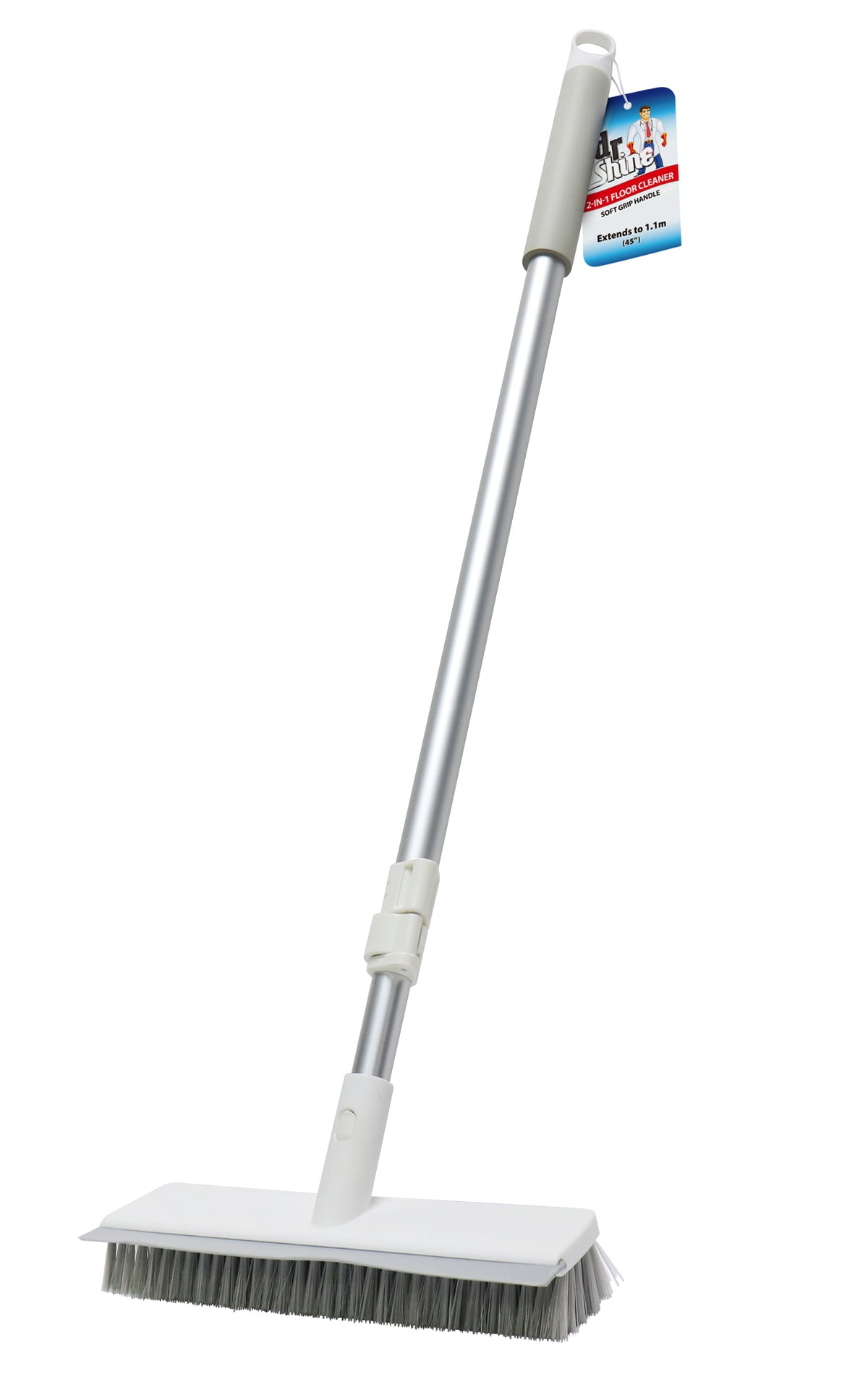 Floor Brush & Squeegee 2 in 1 Extend to 1.15m