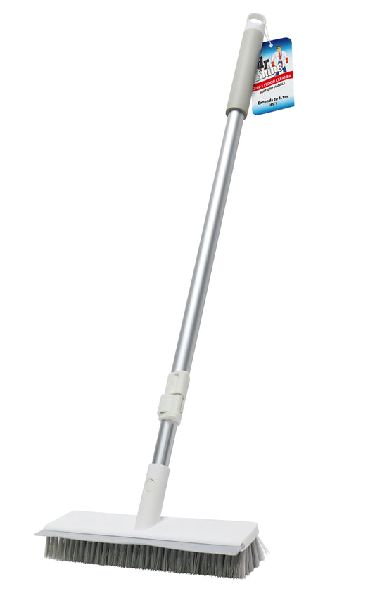 Floor Brush & Squeegee 2 in 1 Extend to 1.15m