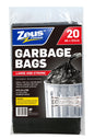 Garbage Bags Black 54L 20 Pack