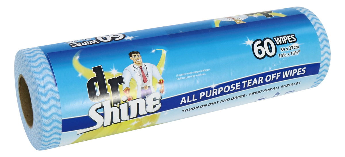 All-Purpose Wipes 34x37cm - 60 Pack Tear-Off