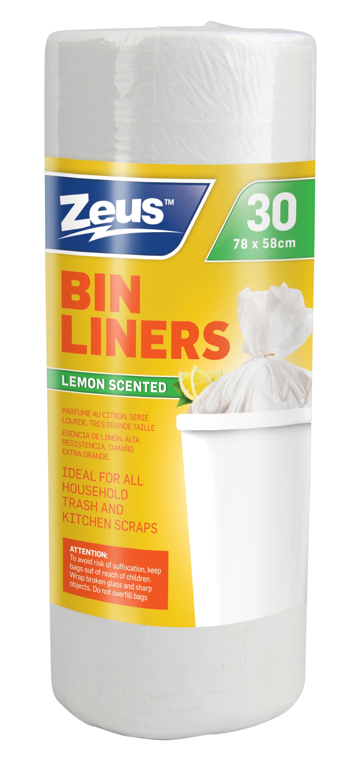 Scented Bin Liners 78x58cm - 30 Pack