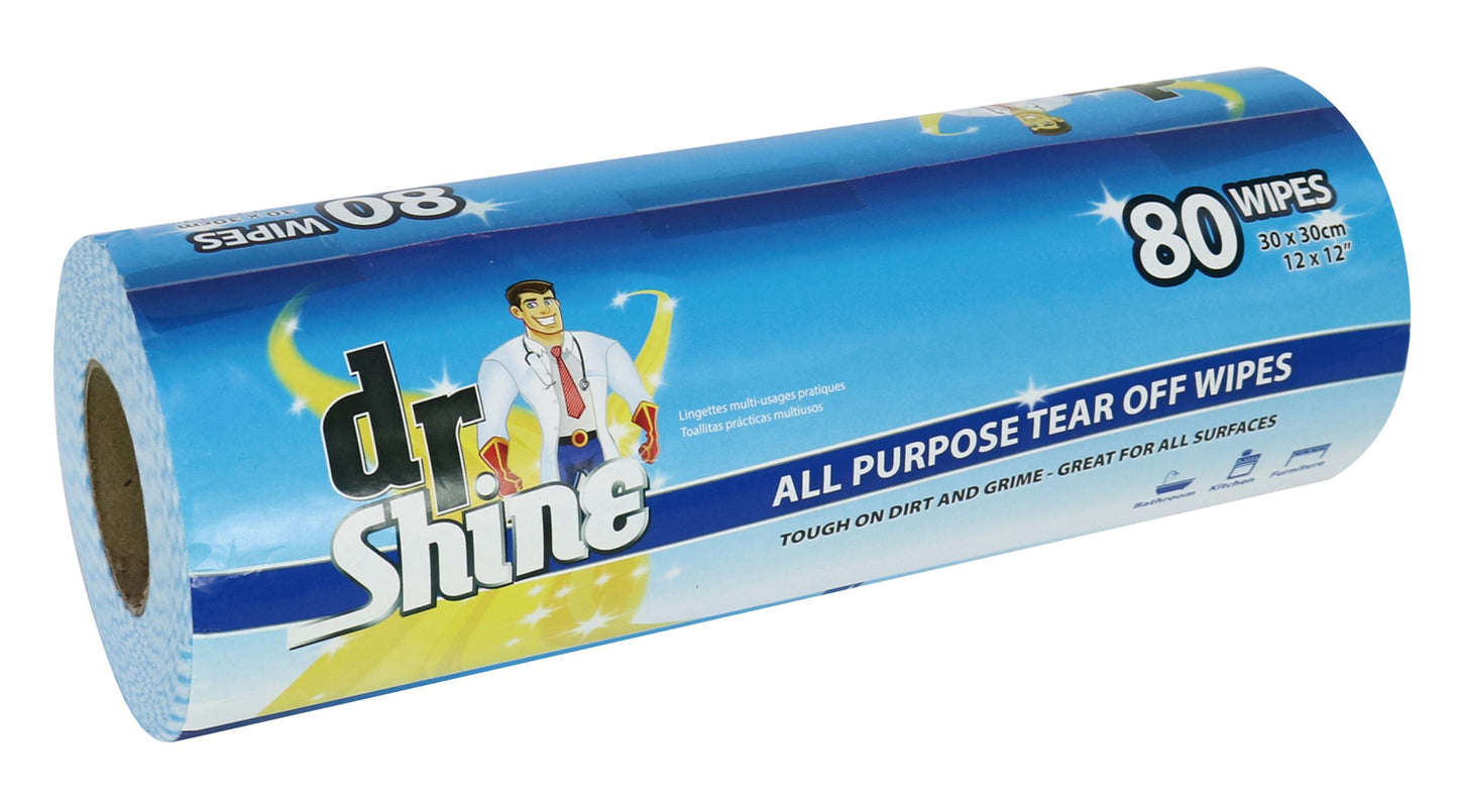 All Purpose Tear Off Wipes 30cm 80 Pack