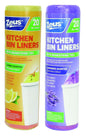 Bin Liners Scented 50 x 65cm 20 Pack 2 Assorted