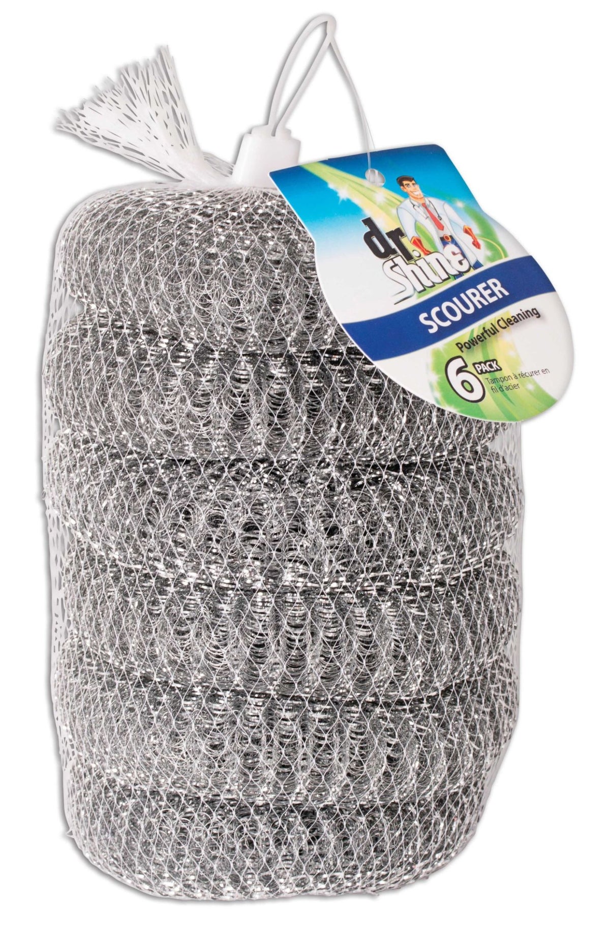 Steel Wire Scourers 6-Pack - Heavy Duty