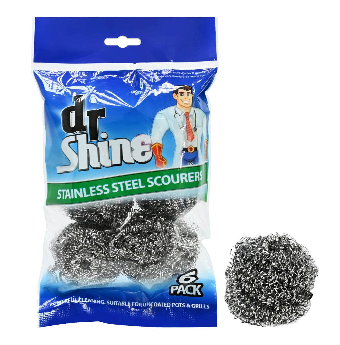 Steel Scourers 6-Pack - Heavy Duty