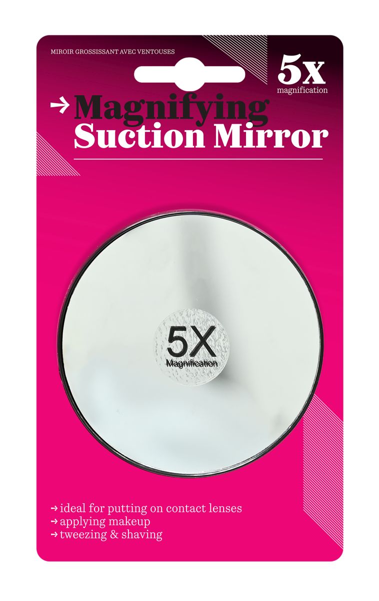 5X Magnifying Mirror - Suction Mount