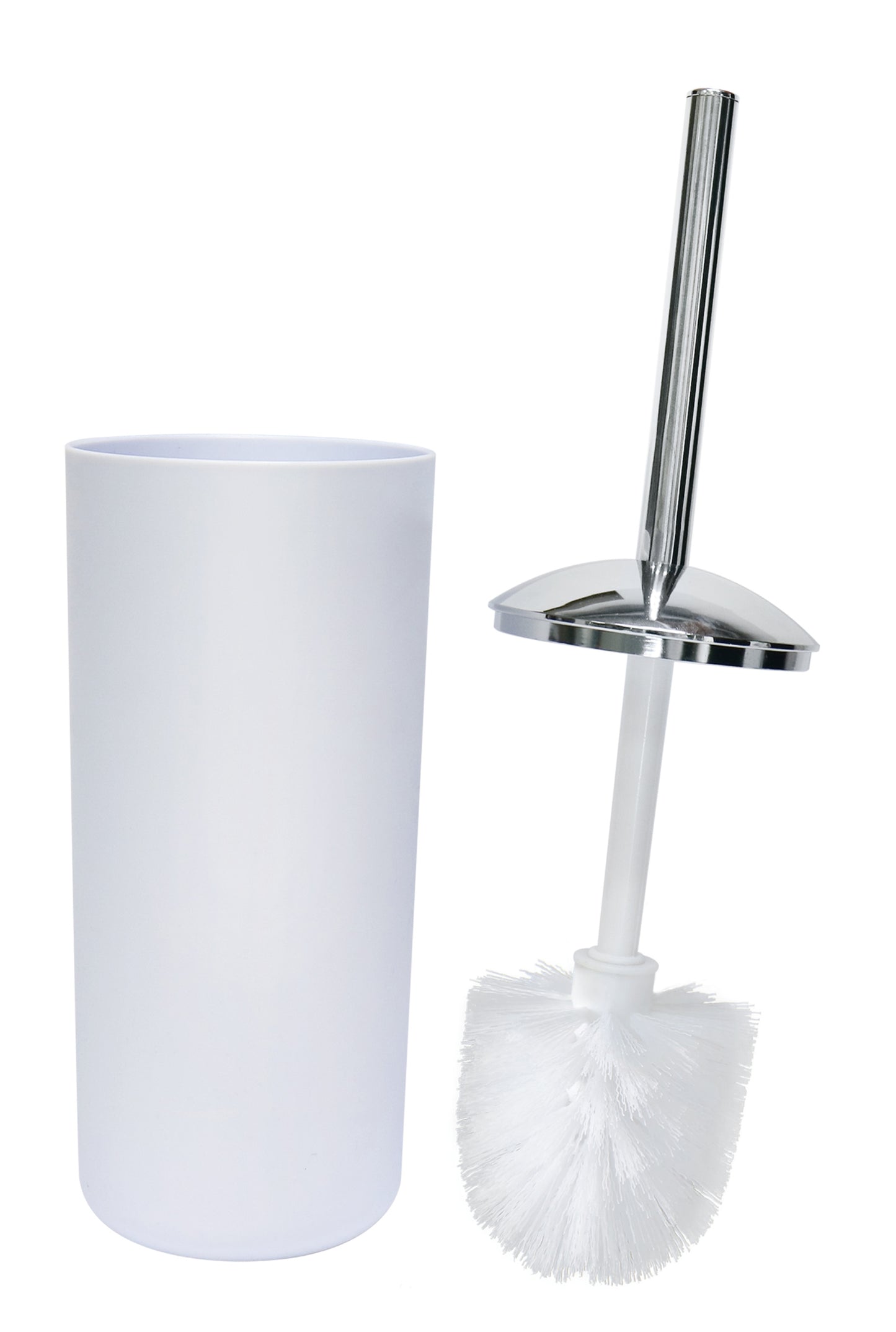 Toilet Brush with Holder White 38 x 10cm