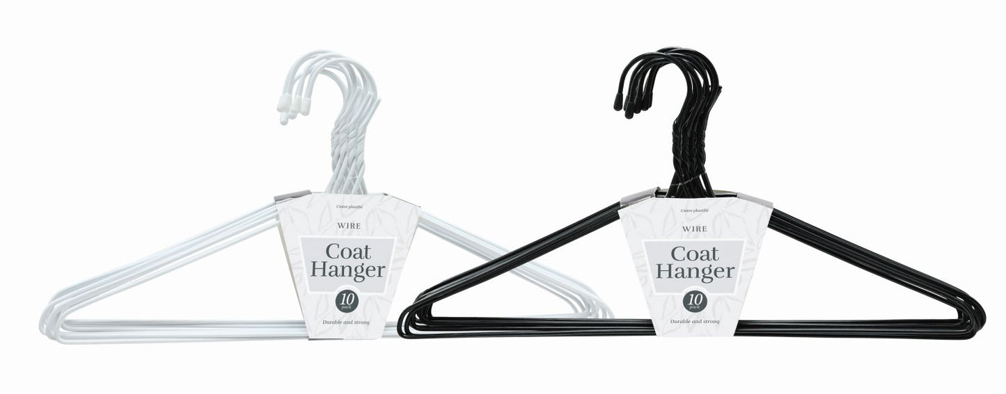 Coat Hanger 10 Pack 2 Assorted Colours
