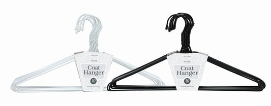 Coat Hanger 10 Pack 2 Assorted Colours