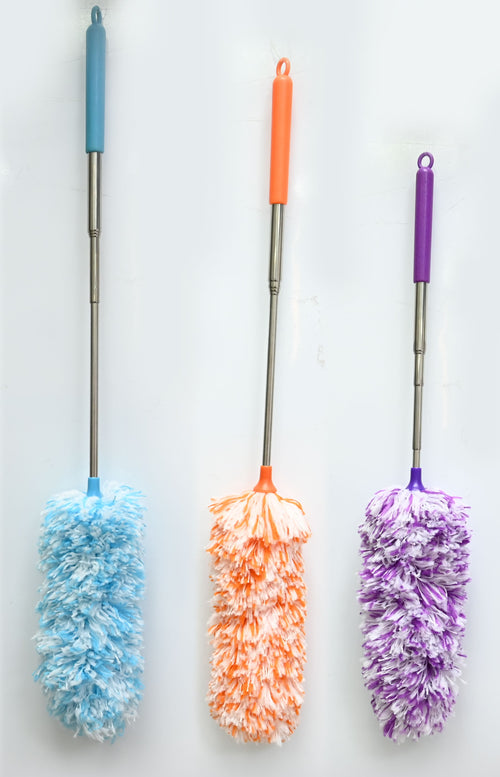 Mini Microfibre Duster Extendable 3 Asstd Clrs
