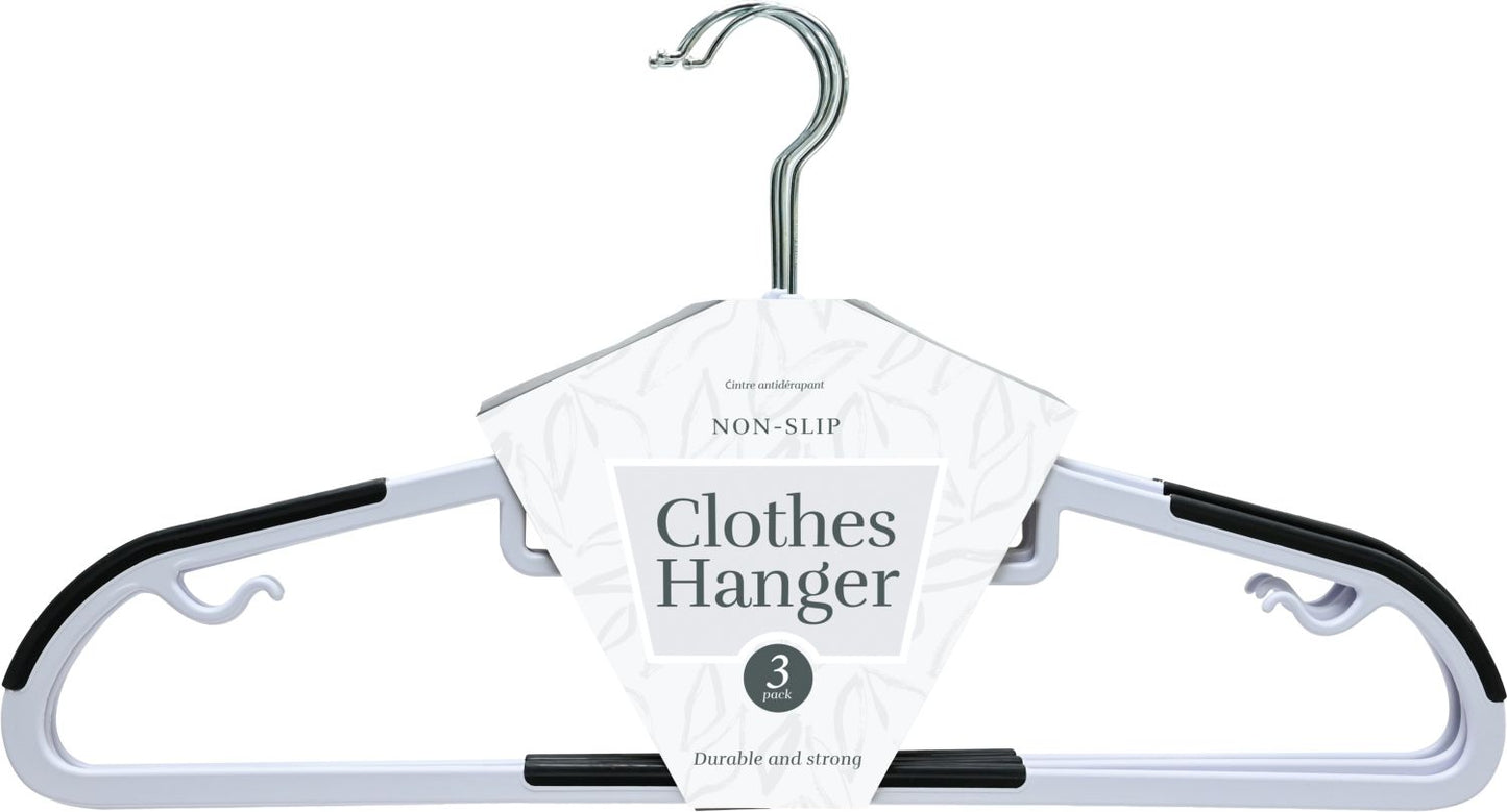 Coat Hanger Anti-Slip 3 Pack 45cm 2 Assorted